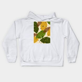 Abstract leaves Kids Hoodie